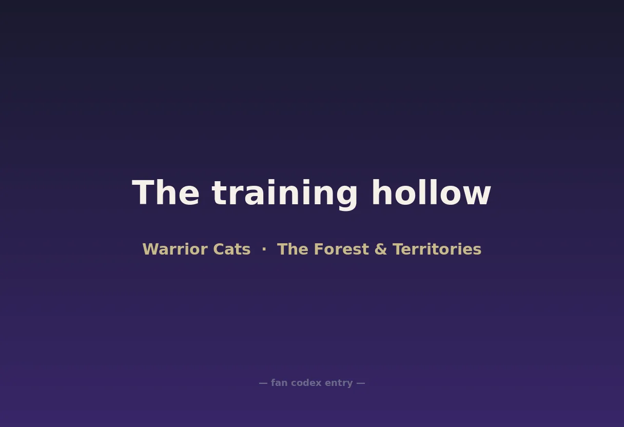 The training hollow