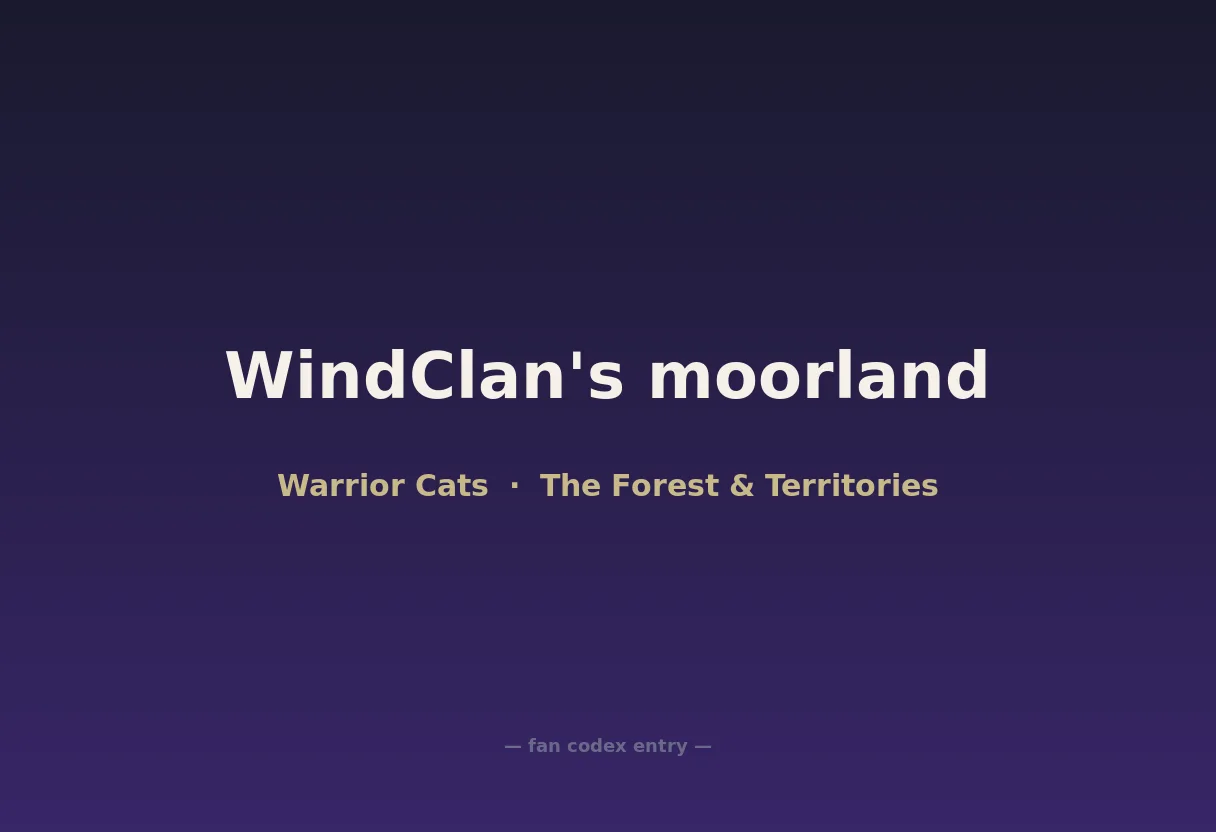 WindClan's moorland